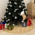 Vánoční dekorace vidaXL 330292 podložka pod vánoční stromek s punčochou 150 cm žlutá