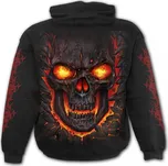 Metalová MIKINA Spiral SKULL LAVA WM135800 Velikost: L