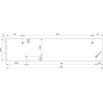 VERTIKO držák skříňky 530x124mm tmavě hnědá (VERTIKO držák skříňky 530x124mm tmavě hnědá)