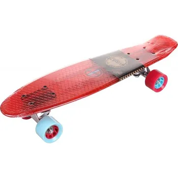 Pennyboard Nijdam Flip Transparent plastový pennyboard, 22,5 in barva: modrá