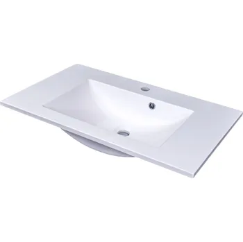 CEDERIKA - SLIM 75 umyvadlo z litého mramoru - BÍLÉ CA.05477