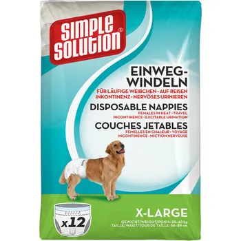 kalhotky pro psa Simple Solution Jednorázové pleny pro psy 12 ks