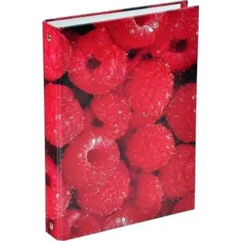 Pořadač A5 4kr. lamino MALINY