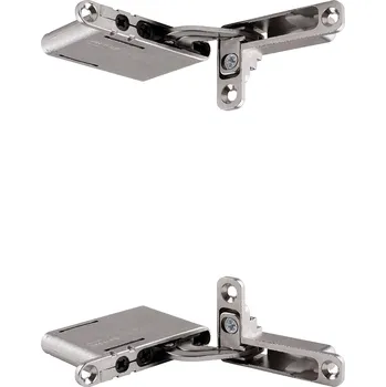 Nábytkové kování FURNITAL závěs zafrézovaný, niklovaný, bez pružiny, levý (FURNITAL závěs zafrézovaný, niklovaný, bez pružiny, levý)