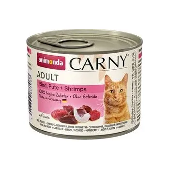 Pro kočku Animonda konz. kočka CARNY Adult hov/krůta/ráčci 200g
