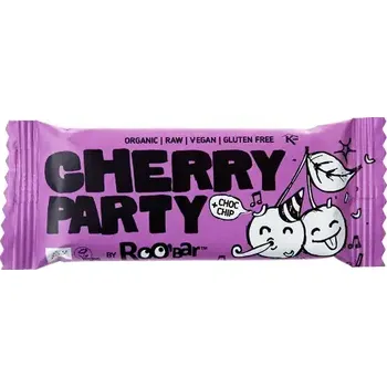 Sušené ovoce Roo´bar bio třešňová tyčinka Cherry Party 30 g