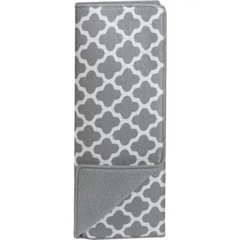 Utěrka BISK Erga Basic, kuchyňská utěrka z mikrovlákna se vzorem Maroko 450x400x5 mm, šedá, ERG-03695