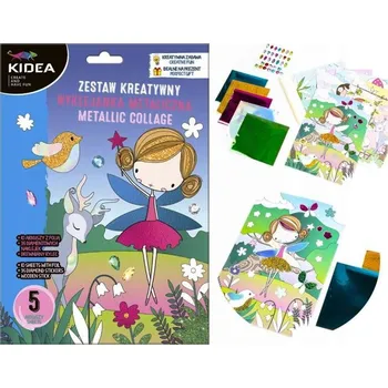 Výtvarná sada Kreativní sada Kidea Metalická koláž, Víla