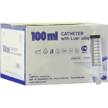 Injekční stříkačka Inj.střík.100ml Chirana Luer vyplach.3-dílná