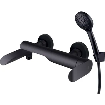 Vodovodní baterie Rubineta - Vanová baterie ULTRA U-10/K NEW BLACK s příslušenstvím OLBAU1KP68