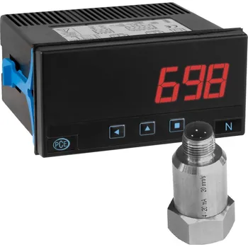 Přístroj k měření vibrací PCE-VMS 100, pro různé signály, 10 Hz - 1 kHz, s displejem