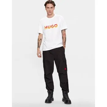 Pánské oblečení Hugo T-Shirt Danda 50504542 Bílá Regular Fit L