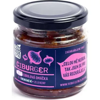 Omáčka Cibulová omáčka Ciburger Hot vegan - Beze zbytku, 180 g