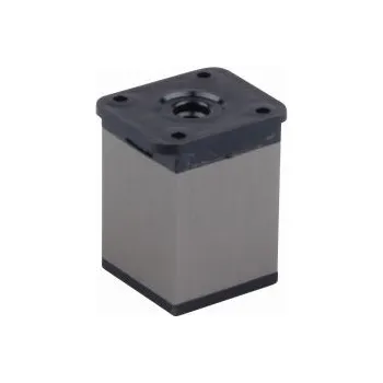 StrongLegs nábytková noha FA009 60Rmm imitace nerezi/černá plast (StrongLegs nábytková noha FA009 60Rmm imitace nerezi/černá plast)