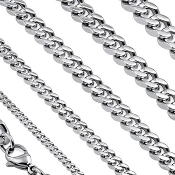 Náramek ŠPERKYLA.CZ • Ocelový náramek - Curb Edge Side 20 cm x 6.5 mm