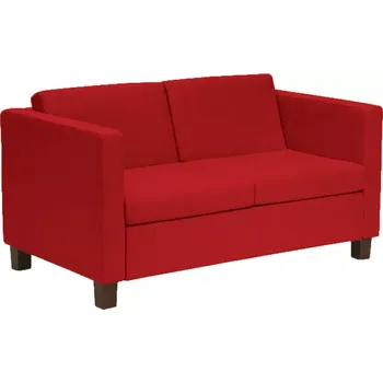 Sedací souprava BOGA - 2 sedací souprava, koženka SK 7 - koženka červená