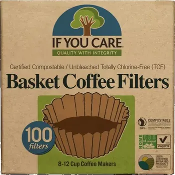 Příslušenství pro přípravu kávy If You Care Papírové filtry na kávu typ basket (košíkové), nebělené 100 ks