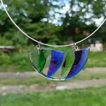 Náhrdelník Náhrdelník zelenomodré vlnění (Náhrdelník zelenomodré vlnění )