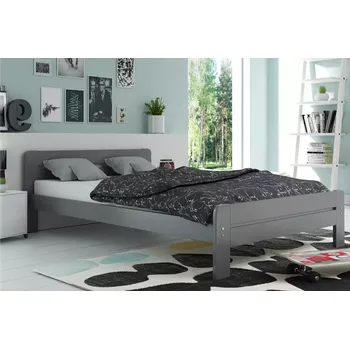 Postel BMS Group Dřevěná postel Dallas bez matrace 200x140 grafit (rošt)