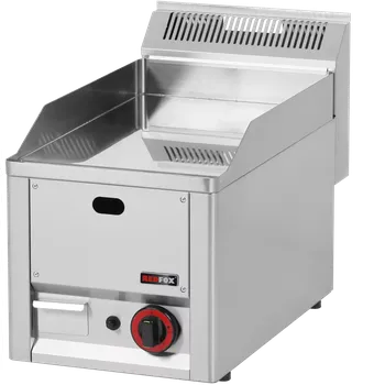 Kuchyňský gril Grilovací deska 32x48 plynová chromovaná hladká bez podestavby | REDFOX - FTHC 30 GL