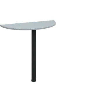 Stolová podnož EJD 1 - 81 přístavba jednací, kovová podnož černá, síla desky 18 mm, široká 800 mm, šedá