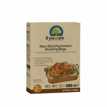 Sáček na potraviny If you care Papírový sáček na pečení v troubě, nebělený 60 x 50 cm, 2 ks