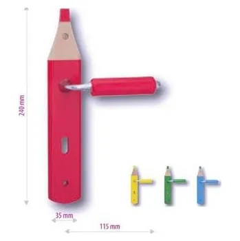Dveřní kování COBRA klika KIDDY BB72 žlutá
