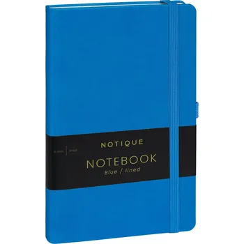 Zápisník NOTIQUE Notes Modrý, linkovaný, 13 x 21 cm
