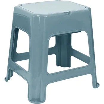 Držák na kartáček BISK Erga příslušenství, koupelnová židle s úložným prostorem 420x365x425 mm, šedá, ERG-08045