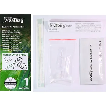 Diagnostický test Wellion VivaDiag Rapid SARS-COV-2 AG Antigenní výtěrový test Covid-19 z kraje nosu (i pro děti) 1 kus