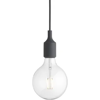 Muuto, Závěsná lampa Muuto E27 tmavě šedá - Formadore