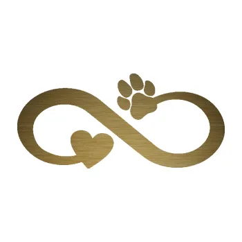 samolepka Infinity 006 levá srdíčko a tlapka (64 - škrábaný kov zlatý) SAMOLEPKA NA AUTO, NÁLEPKA, FÓLIE, POLEP, TUNING, VLASTNÍ TEXT, TISK, AUTOSAMOLEPKY.cz, POLEPY, OBRÁZEK, LOGO, 3D STICKERS