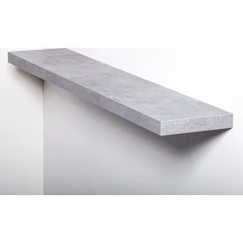 Stolová deska police beton Chicago světle šedý Tloušťka: 36 mm, Šířka police: 500 mm, Hloubka: 250 mm