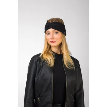 Čelenka VFstyle Pletená čelenka Elegant černá