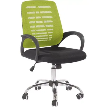 EMILY židle kancelářská, kříž chrom, MESH zelená