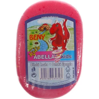 Abella Kids Beny koupelová houba 11 x 7 x 4 cm různé barvy 1 kus