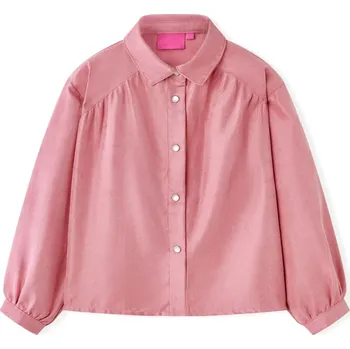 Chlapecká mikina vidaXL Dětská halenka s lampionovými rukávy starorůžová 128 [15104]