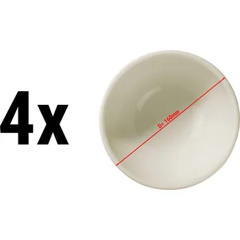 Talíř G.Gastro (4 Kusy) TEOS - Miska/ Polévkový talíř - Ø 16 cm - krémová