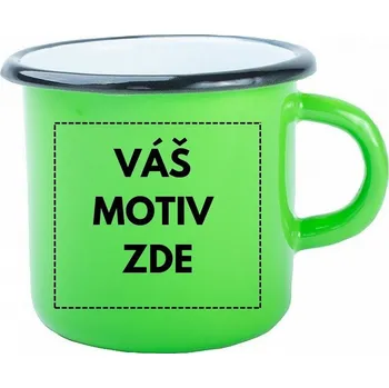 AveTech Zelený plecháček Premium s černým lemem 350 ml