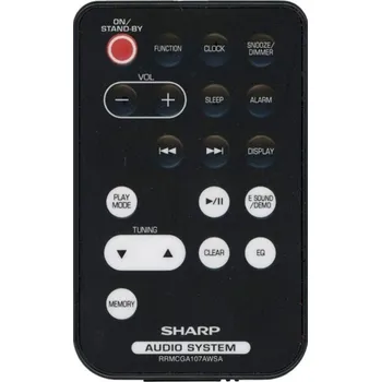SHARP RRMCGA107AWSA - kompatibilní značkový dálkový ovladač General