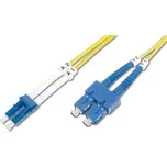 DIGITUS Fiber Optic Patch Cord, LC to SC Singlemode 09/125 µ, Duplex Length 2m