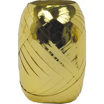 Stuha Stuha vázací METALIC zlatá 5mm x 20m (Stuha vázací, metalická zlatá, polypropylénová)