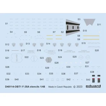 Plastikový model 1/48 Decals F-35A stencils (TAM)