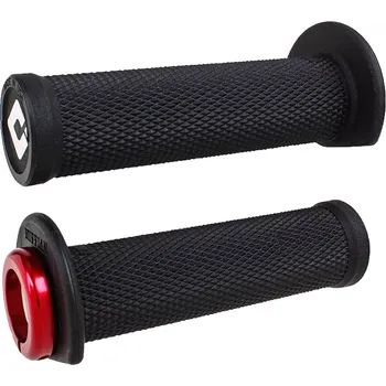 grip Gripy s lock-on grip systémem pro ATV/PWC ODI GRIPS RUFFIAN barva černá/červená, délka 12,5 cm (5")