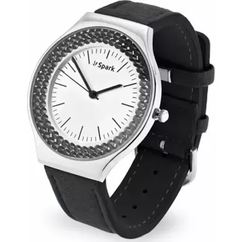 Hodinky Dámské černé hodinky Centella se Swarovski Elements ZN40CZJ