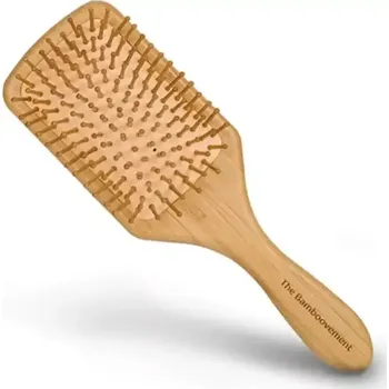 hřeben Bamboovement bambusový hřeben kartáč na vlasy hranatý