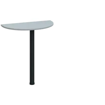 Stolová podnož EJD 2 - 70 přístavba jednací, kovová podnož černá, síla desky 25 mm, široká 700 mm, šedá