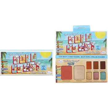 Oční stíny theBalm Gold Coast Paleta s tvářenkou, rozjasňovačem a očními stíny, 10 g