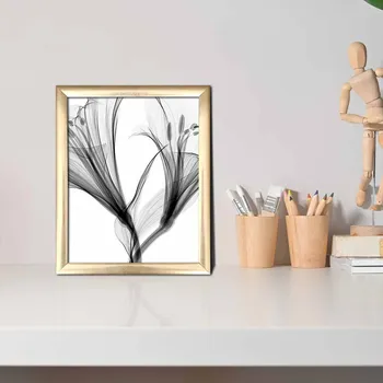 Obraz ASIR Obraz na MDF s rámem PRŮSVITNÉ KVĚTY 23,5 x 28,5 cm