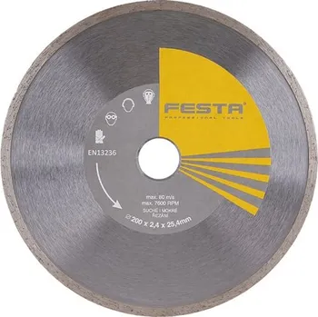 Řezný kotouč Kotouč diamantový FESTA plný 200x2.4x25.4mm 21220